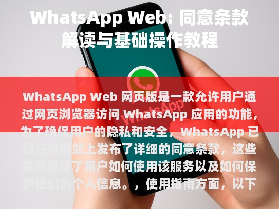 WhatsApp Web: 同意条款解读与基础操作教程