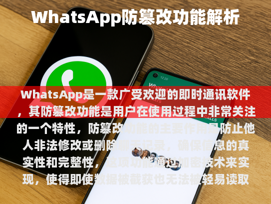 WhatsApp的防篡改功能为用户提供了一定程度的安全保障，但并不能完全杜绝恶意攻击。建议用户保持警惕，定期备份重要信息，并注意网络安全，也可以选择其他具有更好隐私保护功能的应用程序作为替代方案。